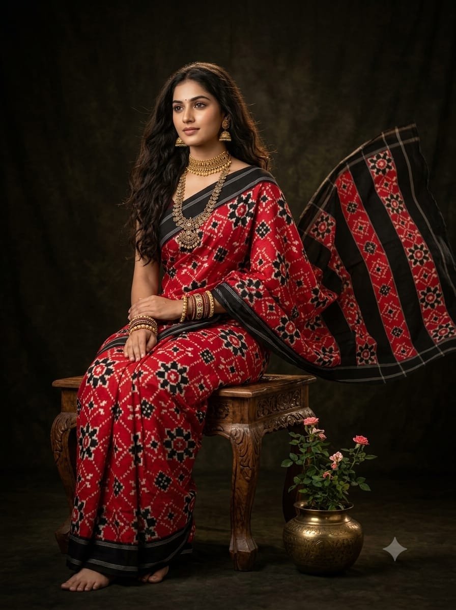 Cotton Saree - PGMRN30-DICSDSBCD-19