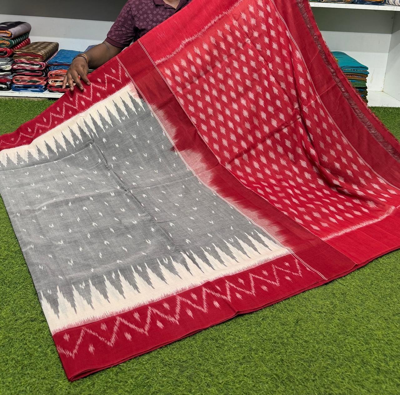 Cotton Saree - PSRGN24-ICTSDZDCD-10