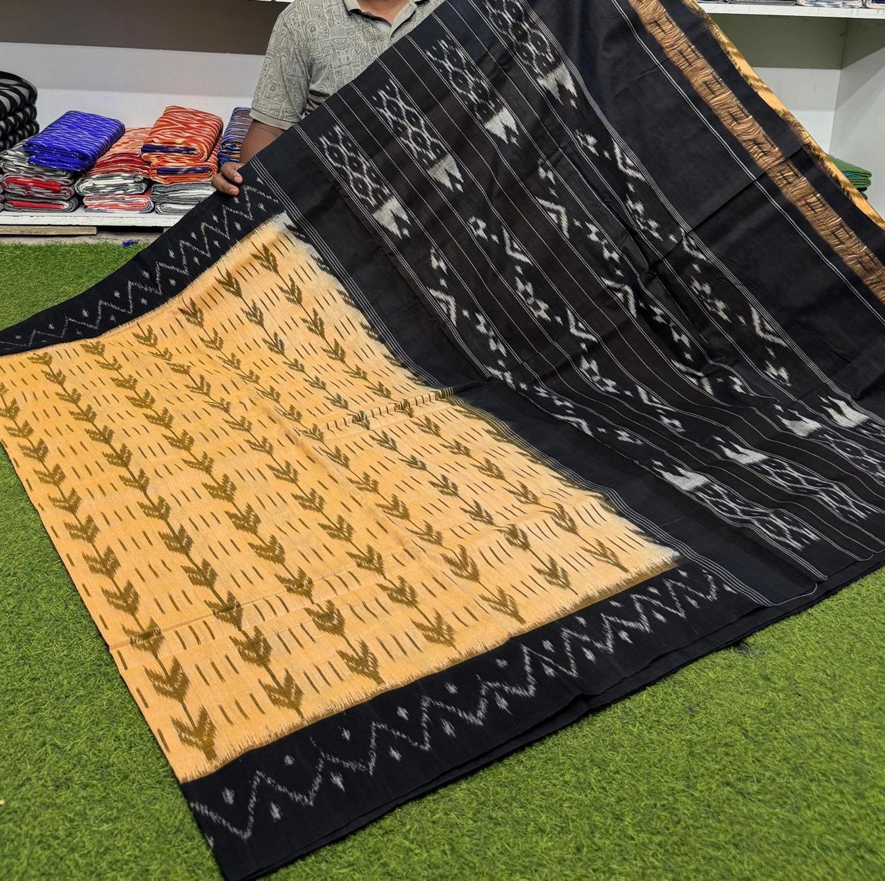Cotton Saree - PSRGN24-ICTSDZDCD-11