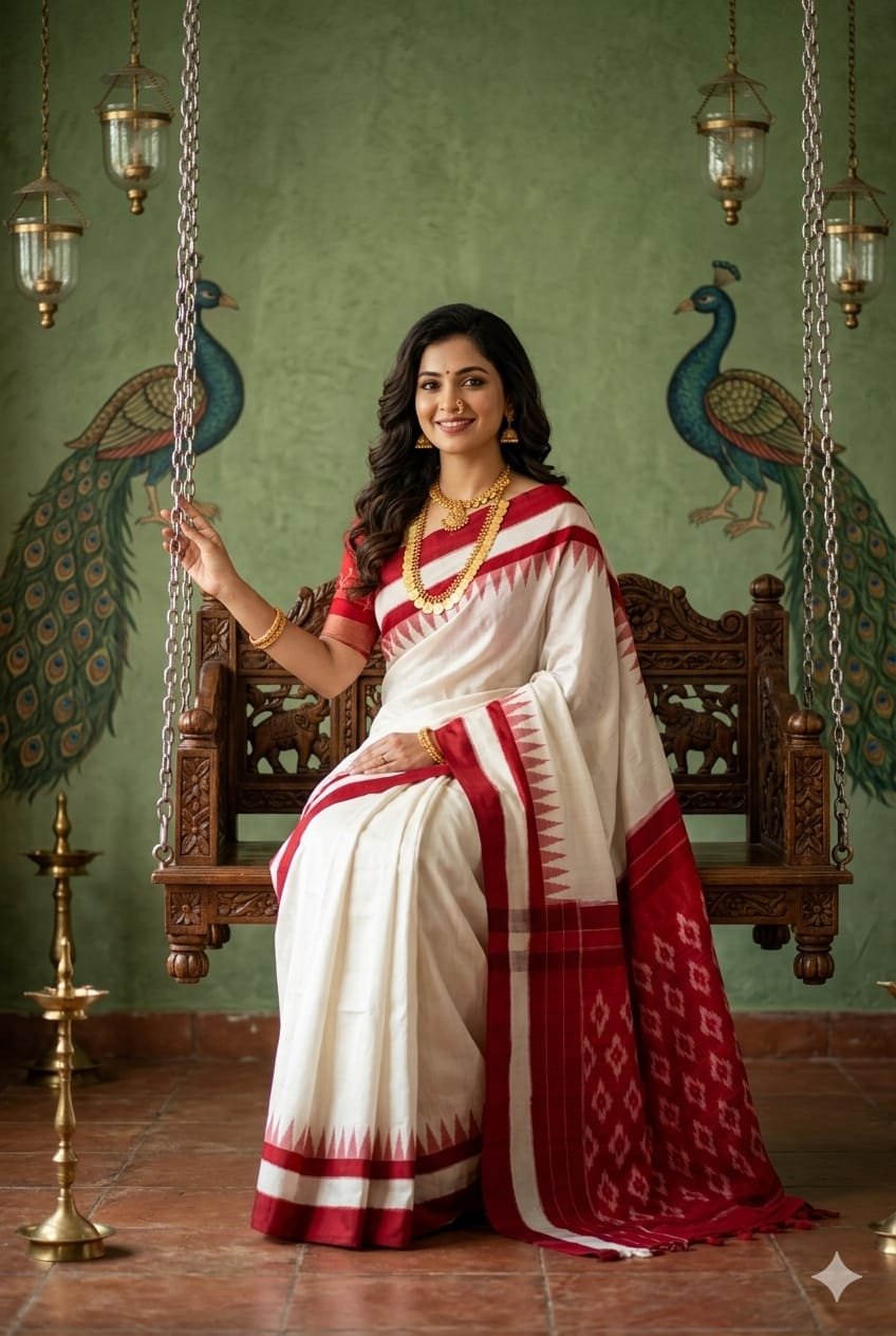 Cotton Saree - PSSIN23-ICTSDZDCD-10