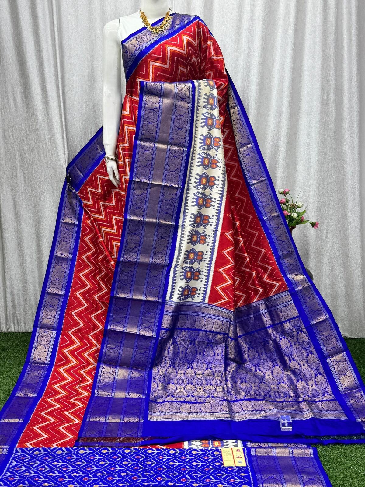Kanchi Border Ikat - PASKN19-KBRPIFSDC-02