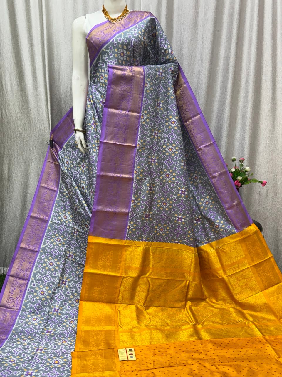 Kanchi Border Ikat - PASKN19-KBRPISEDC-12