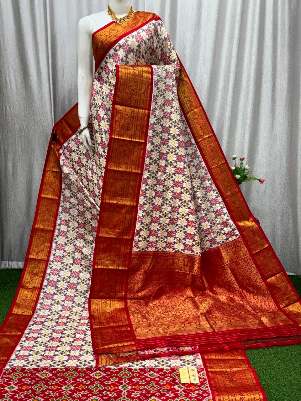 Kanchi Border Ikat - PASKN19-KBRPISEDC-14