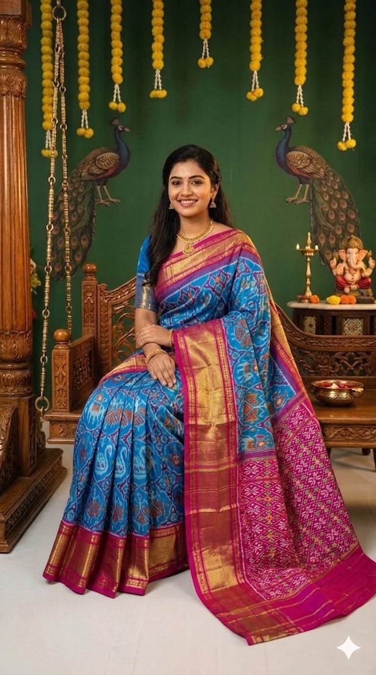 Kanchi Border Ikat - PDLSN27-KBIPIZSCD-01