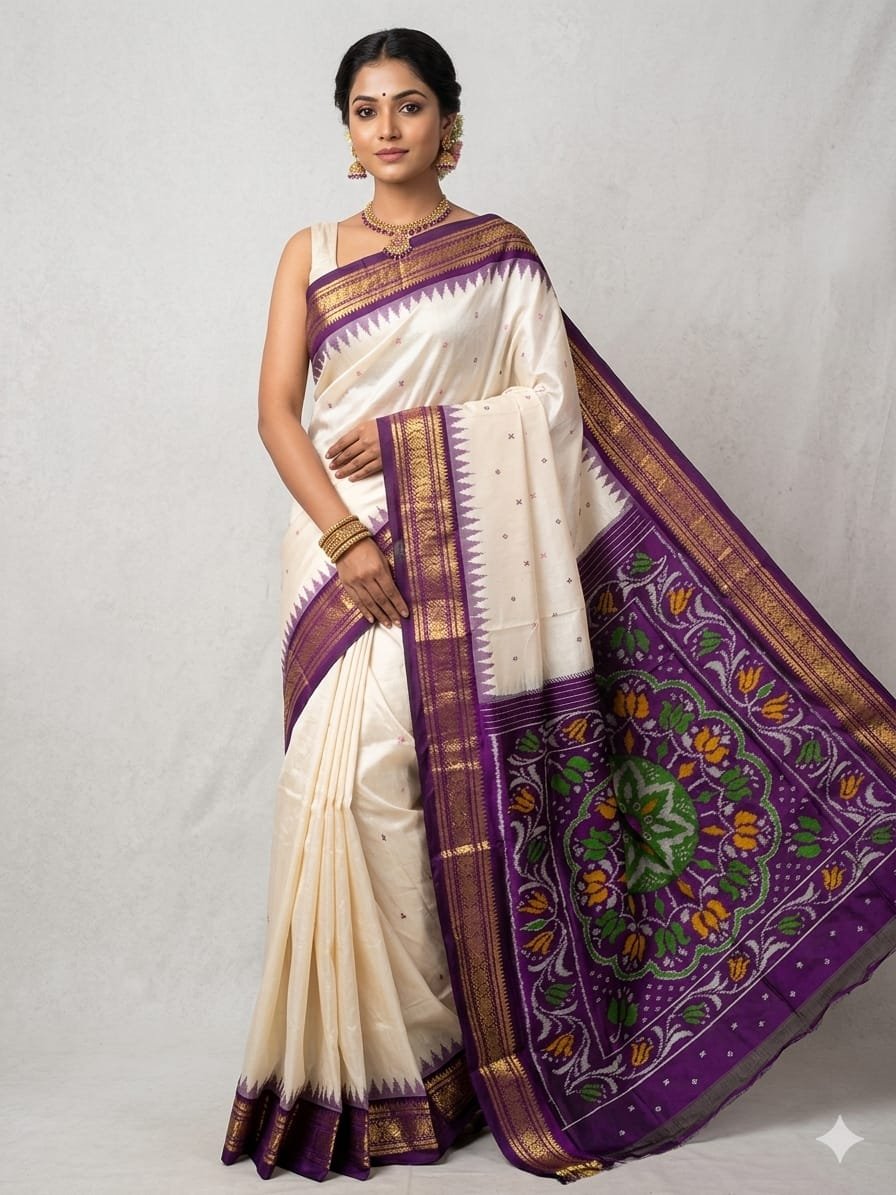 Kanchi Border Ikat - PDLSY16-KBIPIZCCD-02