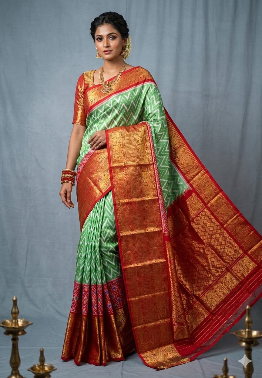 Kanchi Border Ikat - PDLSY18-KBRPIECDC-04
