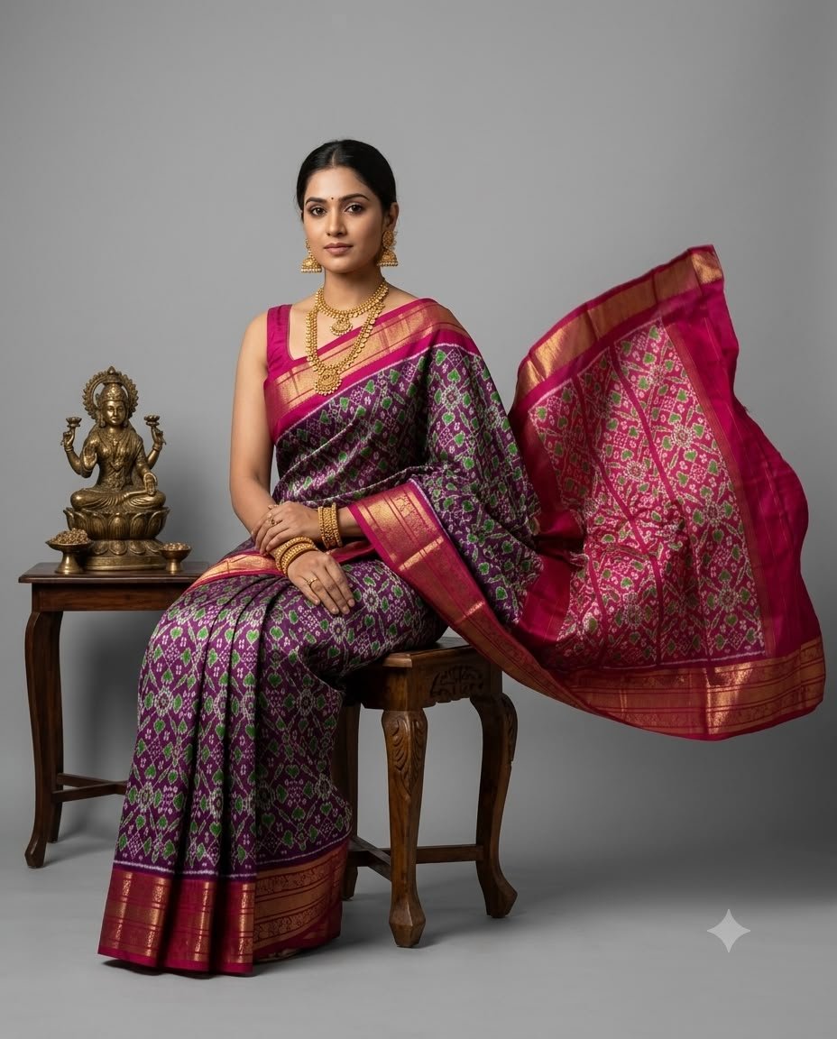Kanchi Border Ikat - PSNTN29-KBIPIIDCD-09