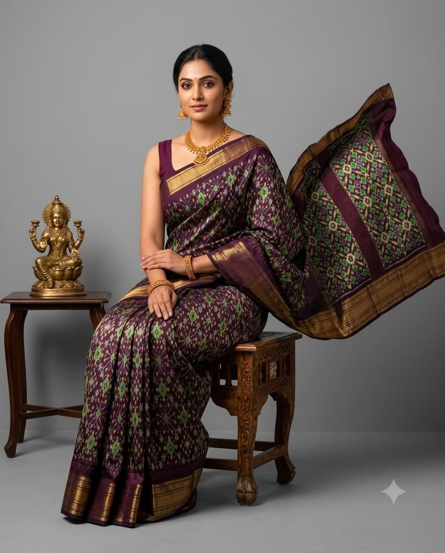 Kanchi Border Ikat - PSNTN29-KBIPIIDCD-15