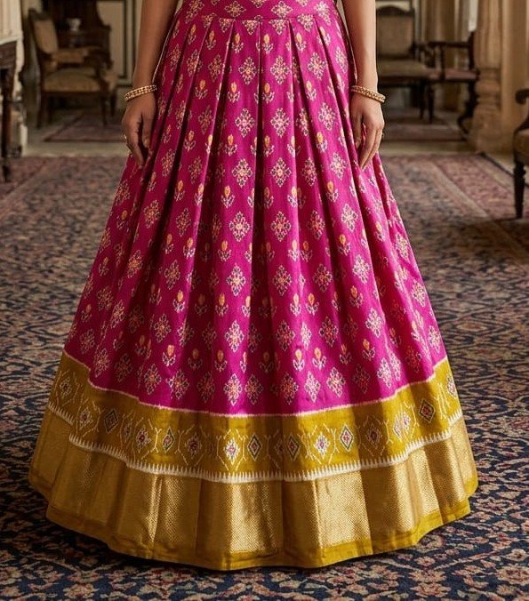 Silk Lehenga - PSSIN29-FSLGCSSCD-11