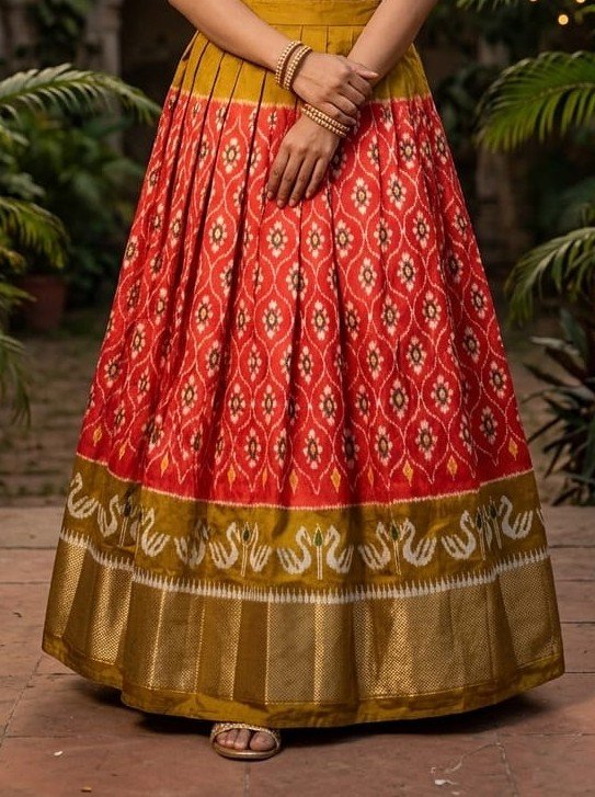 Silk Lehenga - PSSIN29-FSLGCSSCD-17