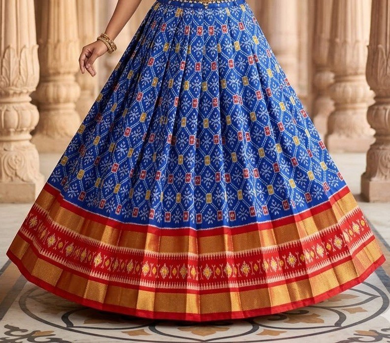 Silk Lehenga - PSSIN29-FSLGCSSCD-21